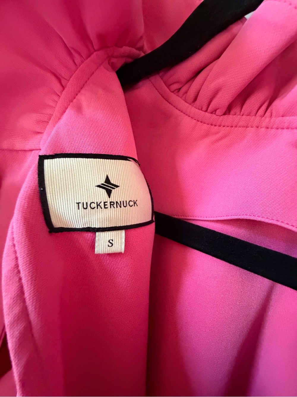 Tuckernuck Hot Pink BLYTHE Dress Size S with Bow - Picture 8 of 9